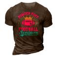 Womens Powder Puff Football Seniors 3D Print Casual Tshirt Brown