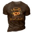 Womens The Best Aunts Get Promoted To Great Aunt New Great Aunt 3D Print Casual Tshirt Brown