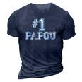 1 Papou Number One Sports Fathers Day Gift 3D Print Casual Tshirt Navy Blue