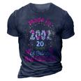 20 Years Old 20Th Birthday Born In 2002 Women Girls Floral 3D Print Casual Tshirt Navy Blue