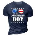 4Th July America Independence Day Patriot Usa Mens & Boys 3D Print Casual Tshirt Navy Blue