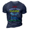 A Day Without Video Game Is Like Funny Gamer Gaming 24Ya40 3D Print Casual Tshirt Navy Blue