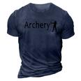 Archery V2 3D Print Casual Tshirt Navy Blue