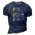 Aunt Of The Birthday Girl Matching Family Tie Dye 3D Print Casual Tshirt Navy Blue