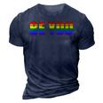 Be You Lgbt Flag Gay Pride Month Transgender 3D Print Casual Tshirt Navy Blue