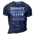 Beaver Name Gift Sorry My Heart Only Beats For Beaver 3D Print Casual Tshirt Navy Blue