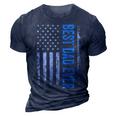 Best Dad Ever Us American Flag Gift For Fathers Day 3D Print Casual Tshirt Navy Blue