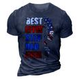 Best Effin’ Step Dad 4Th Of July Ever Shoes Trace Flag 3D Print Casual Tshirt Navy Blue