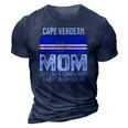 Cape Verdean Mom Cape Verde Flag Design For Mothers Day 3D Print Casual Tshirt Navy Blue