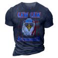 Caw Caw Motherfucker Funny 4Th Of July Patriotic Eagle 3D Print Casual Tshirt Navy Blue