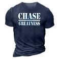 Chase Greatness Entrepreneur Workout 3D Print Casual Tshirt Navy Blue