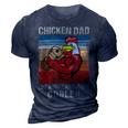Chicken Chicken Chicken Dad Like A Regular Dad Farmer Poultry Father Day_ V8 3D Print Casual Tshirt Navy Blue