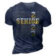 Class Of 2023 Senior 2023 Graduation Or First Day Of School 3D Print Casual Tshirt Navy Blue