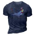 Cockatiel Bird American Flag Usa 4Th Of July Fourth Animal 3D Print Casual Tshirt Navy Blue