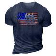 Cockatiel Vintage American Usa Flag Men Women - Cockatiel 3D Print Casual Tshirt Navy Blue