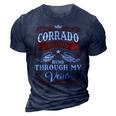 Corrado Name Shirt Corrado Family Name V2 3D Print Casual Tshirt Navy Blue