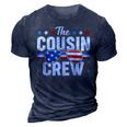 Cousin Crew 4Th Of July Patriotic American Family Matching 3D Print Casual Tshirt Navy Blue