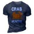 Crab Hunter Crab Lover Vintage Crab 3D Print Casual Tshirt Navy Blue