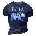 Da Pa Grandpa Gift Da Pa Bear 3D Print Casual Tshirt Navy Blue
