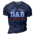 Dad Birthday Crew Race Car Racing Car Driver Daddy Papa 3D Print Casual Tshirt Navy Blue
