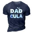 Dadcula Halloween Funny Letter Print Dad Tops 3D Print Casual Tshirt Navy Blue