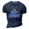 Daddy Bunny Easter And Glasses For Happy Easter Fathers Day 3D Print Casual Tshirt Navy Blue