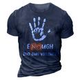 Enough End Gun Violence No Gun Anti Violence No Gun 3D Print Casual Tshirt Navy Blue