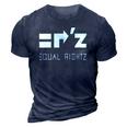 Equal Rightz Equal Rights Amendment 3D Print Casual Tshirt Navy Blue