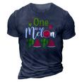 Family One In A Melon Papa Birthday Party Matching Family 3D Print Casual Tshirt Navy Blue