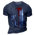 Father Grandpa Day Firefighter Dad America Flag For Hero 375 Family Dad 3D Print Casual Tshirt Navy Blue