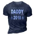 Fathers Day New Daddy First Time Dad Gift Idea 3D Print Casual Tshirt Navy Blue