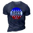 Ferris Buellers Day Off Save Ferris Badge 3D Print Casual Tshirt Navy Blue
