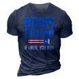 Fourth Of July 4Th July Fireworks Boom Patriotic American 3D Print Casual Tshirt Navy Blue