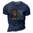Fully Vaccinated By The Blood Of Jesus Cross Faith Christian 3D Print Casual Tshirt Navy Blue