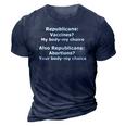 Funny Pro Choice Vaccines My Body My Choice 3D Print Casual Tshirt Navy Blue Funny Pro Choice Vaccines My Body My Choice 3D Print Casual Tshirt Navy Blue
