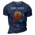 Funny Sorry I Missed Your Call Was On Other Line Men Fishing V2 3D Print Casual Tshirt Navy Blue