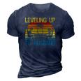 Gamer Engagement Future Mr & Mrs Leveling Up To Husband 3D Print Casual Tshirt Navy Blue