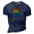 Gay Pride Support - Sasquatch No More Hiding - Lgbtq Ally 3D Print Casual Tshirt Navy Blue