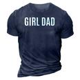 Girl Dad Fathers Day Gift From Daughter Baby Girl Raglan Baseball Tee 3D Print Casual Tshirt Navy Blue