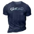Girl Dad Outnumbered Tee Fathers Day Gift From Wife Daughter 3D Print Casual Tshirt Navy Blue