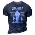 Grandpa Gift Grandpa Best Friend Best Partner In Crime 3D Print Casual Tshirt Navy Blue