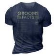 Grooms Name Gift Grooms Facts 3D Print Casual Tshirt Navy Blue