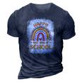 Happy Last Day Of School Rainbow Funny Summer Vacation 3D Print Casual Tshirt Navy Blue