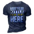 Have No Fear Kittle Is Here Name 3D Print Casual Tshirt Navy Blue