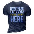 Have No Fear Treece Is Here Name 3D Print Casual Tshirt Navy Blue