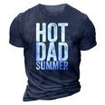 Hot Dad Summer Outdoor Adventure 3D Print Casual Tshirt Navy Blue