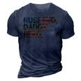 Husband Daddy Hero - 4Th Of July Fathers Day Dad Funny 3D Print Casual Tshirt Navy Blue