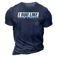 I Run Like The Winded Running Runner 3D Print Casual Tshirt Navy Blue