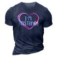 Intermittent Fasting - Im Fasting 3D Print Casual Tshirt Navy Blue