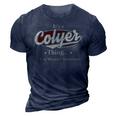 Its A Colyer Thing You Wouldnt Understand Shirt Personalized Name Gifts T Shirt Shirts With Name Printed Colyer 3D Print Casual Tshirt Navy Blue